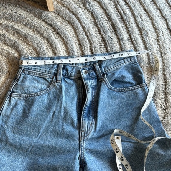 Uniqlo U Christopher Lemaire Barrel Curved Wide Leg Jeans High Rise Waisted 25 2 - Picture 2 of 6